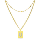 Sero Letter-U Halskette Gold