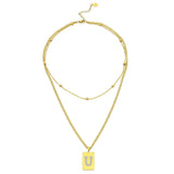 Sero Letter-U Halskette Gold
