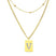 Sero Letter-V Halskette Gold
