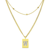 Sero Letter-W Halskette Gold