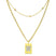 Sero Letter-W Halskette Gold