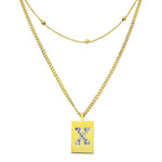 Sero Letter-X Halskette Gold