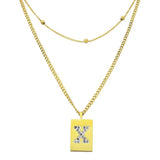 Sero Letter-X Halskette Gold