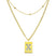 Sero Letter-X Halskette Gold