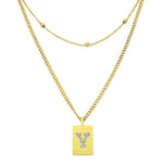 Sero Letter-Y Halskette Gold