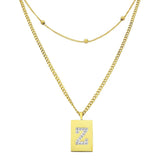Sero Letter-Z Halskette Gold