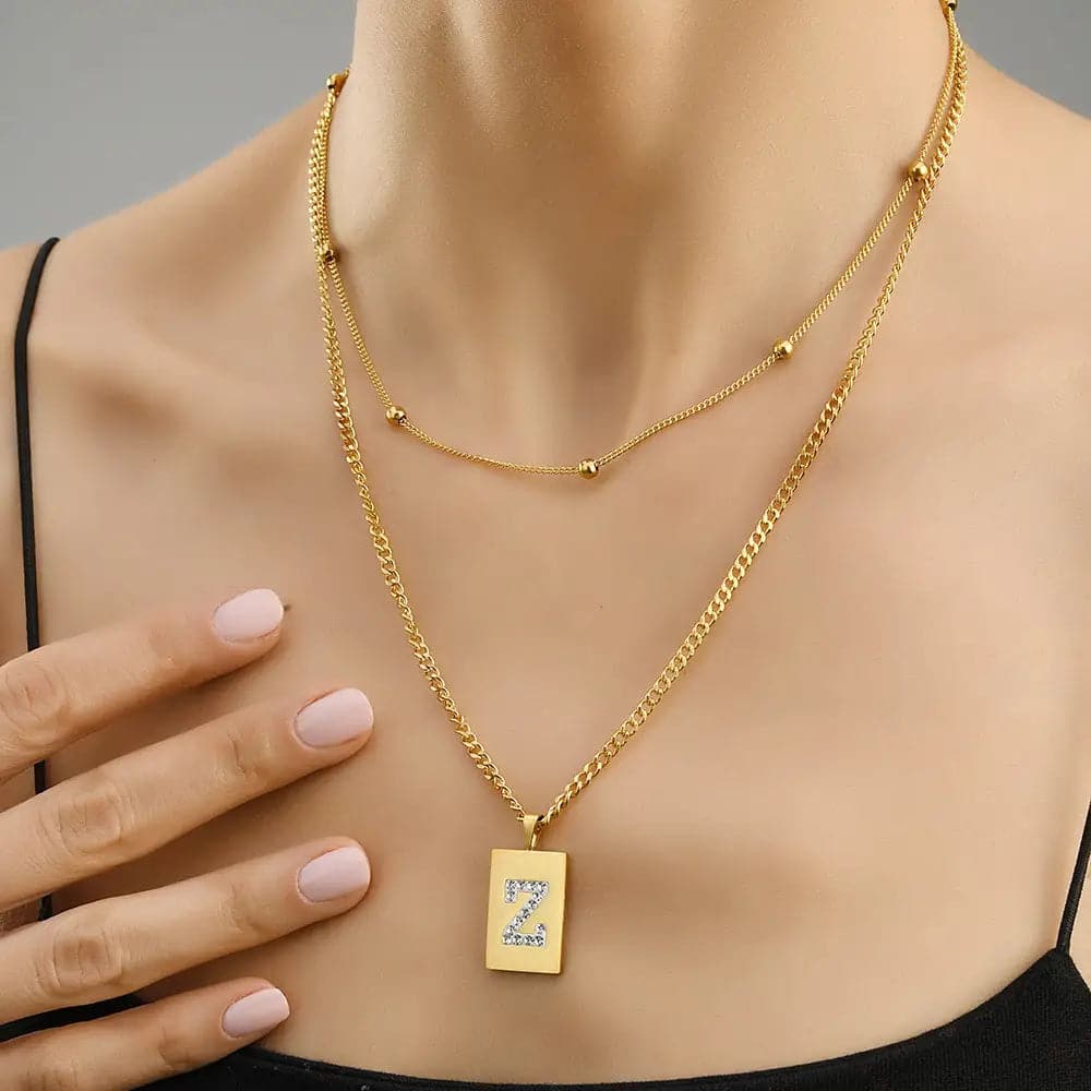 Sero Letter-Z Halskette Gold