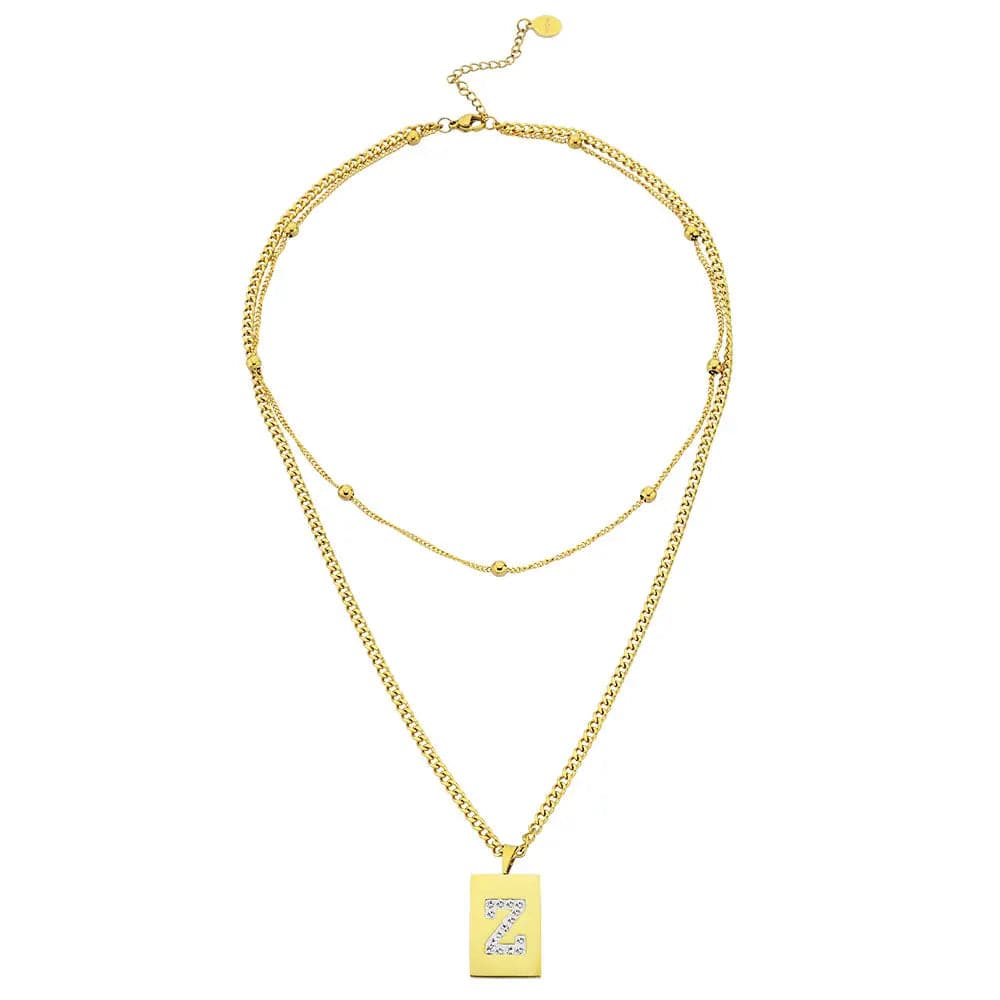 Sero Letter-Z Halskette Gold