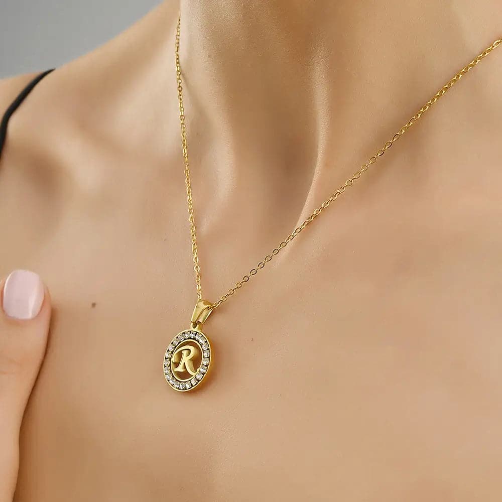 Soyel Letter-R Halskette Gold