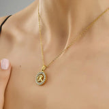 Soyel Letter-R Halskette Gold