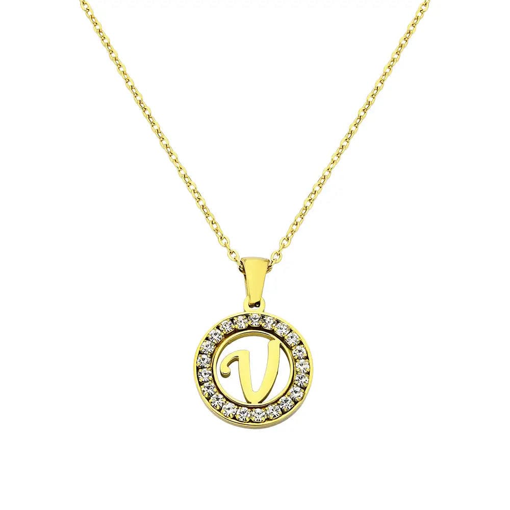 Soyel Letter-V Halskette Gold