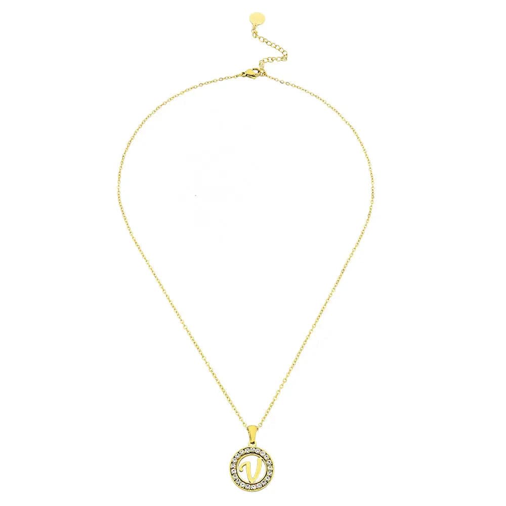 Soyel Letter-V Halskette Gold