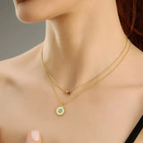 Stonc Halskette Gold