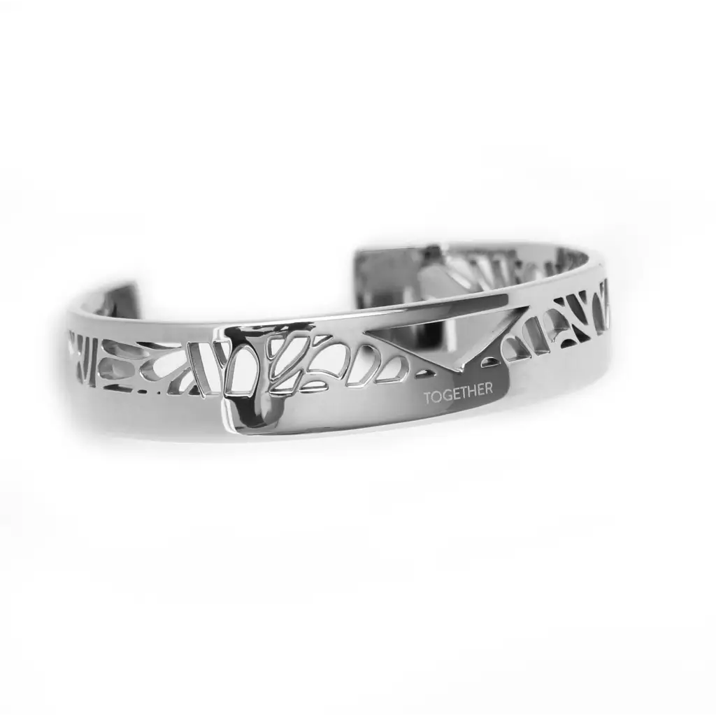 TOGETHER Cuff silver