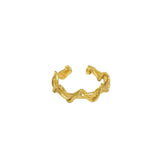 Vintage wave art ear cuff