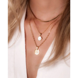 'WITH ALL MY HEART' circle necklace